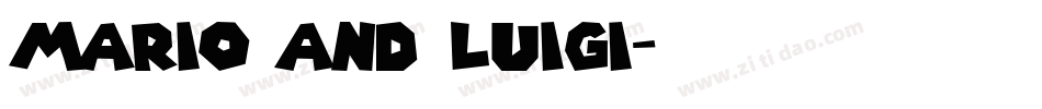 Mario and Luigi字体转换